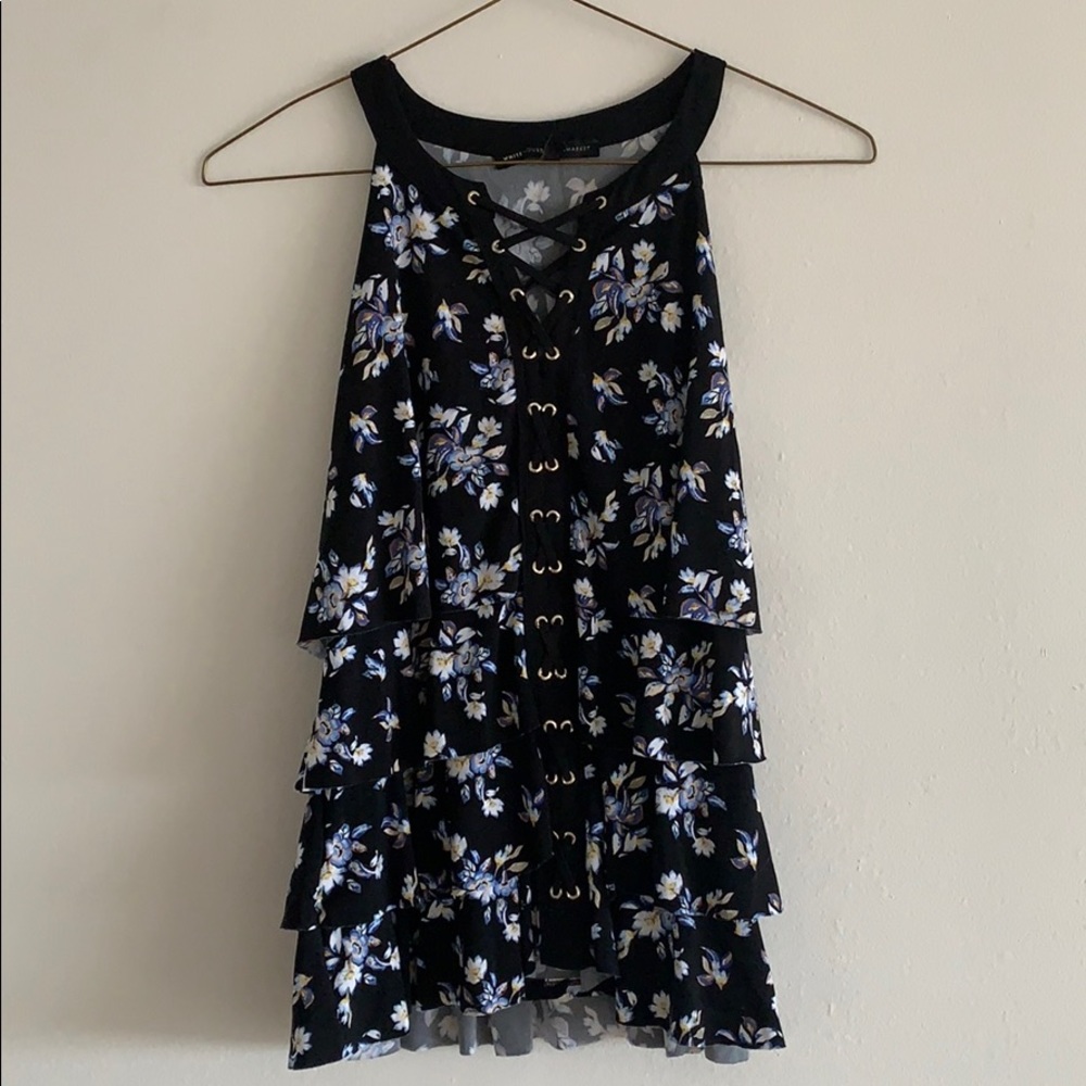 Fluttery Floral Blouse